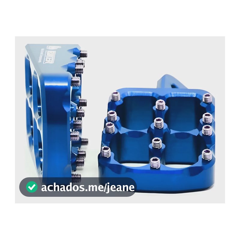 Pedaleira Par Ktm 17/- Husqvarna 16/- Mxf 17/- Biker Azul