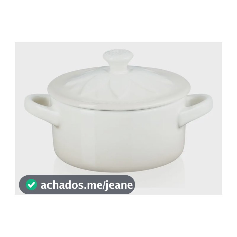 Mini Cocotte Sunflower Cerâmica Branco Meringue Le Creuset L Branco