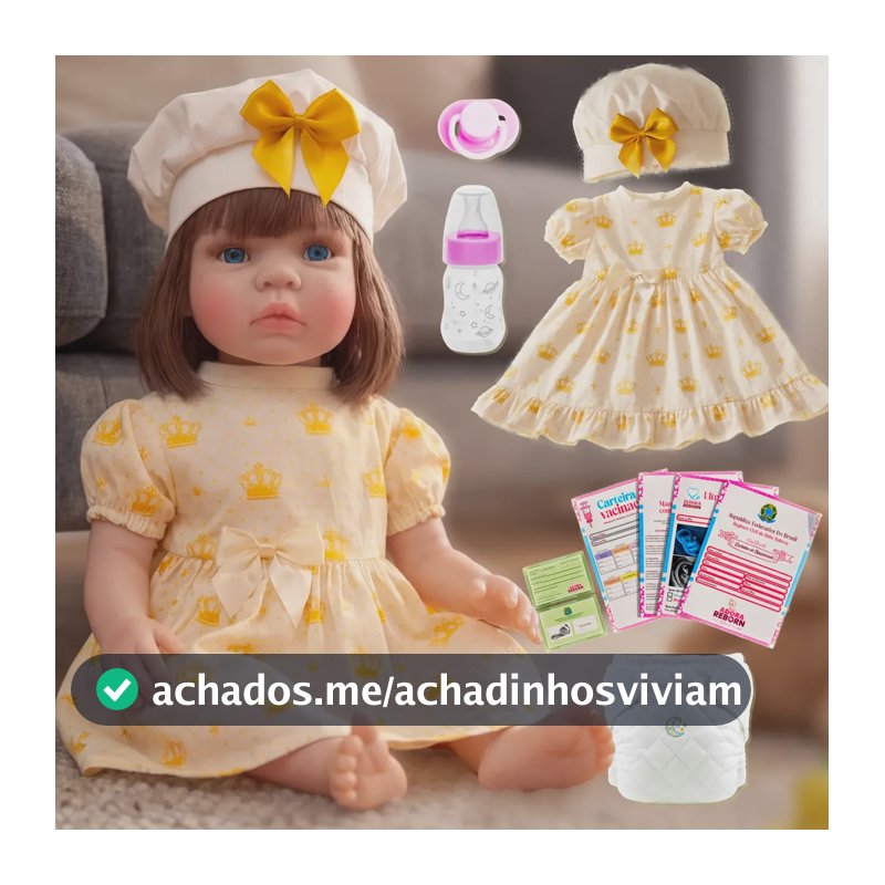 Boneca Bebê Reborn Silicone Realista Pode Dar Banho