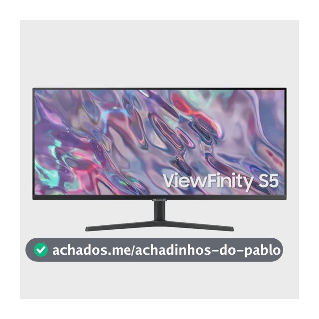 Monitor Samsung ViewFinity S5 34” UWQHD VA LS34C500GALMZD 100Hz 5(GTG) HDMI Headphone Display Port