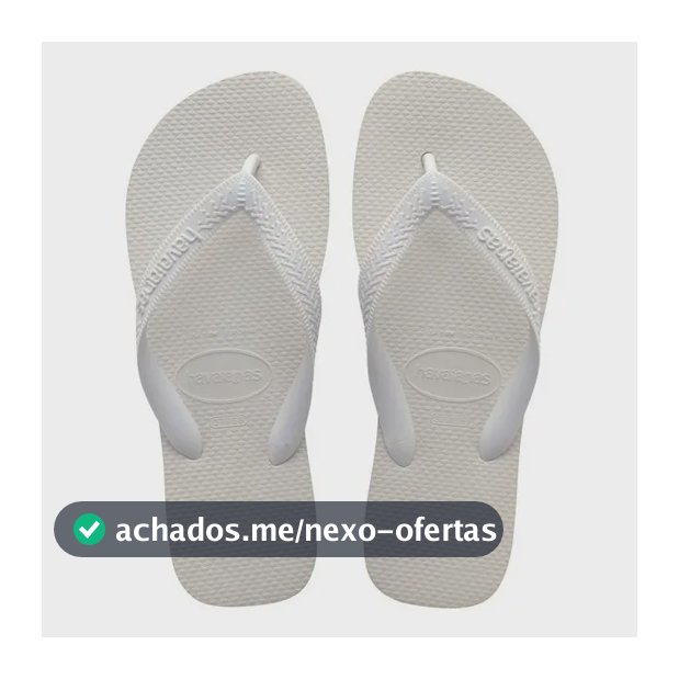 Chinelo Unissex Top Havaianas Liso Branco