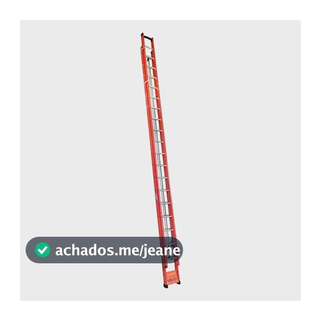 Escada Extensível Fibra de Vidro 33 Degraus 10,20m WBertolo