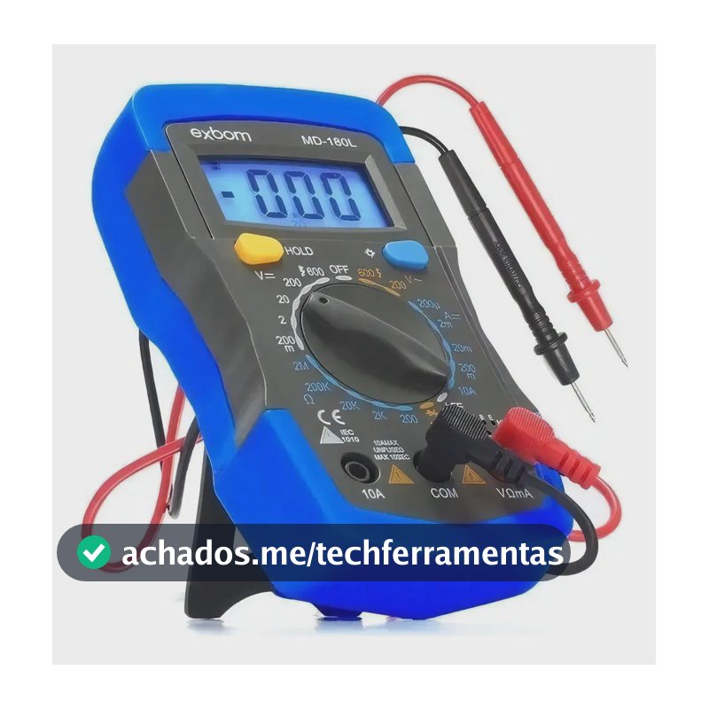 Multímetro Digital Automotivo Com Iluminação Bip Profission
