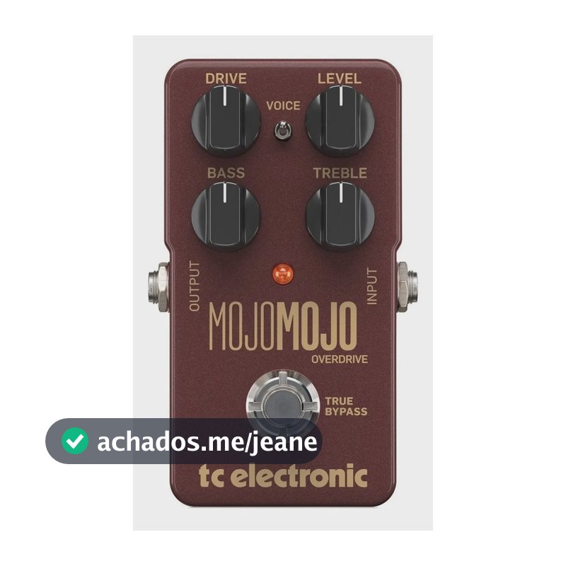 Pedal de Efeito TC Electronic Mojomojo Overdrive Bordô Guitarra e Baixo