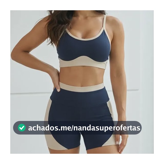 Conjunto Fitness Academia Treino Anatomico Top Duplo Recorte