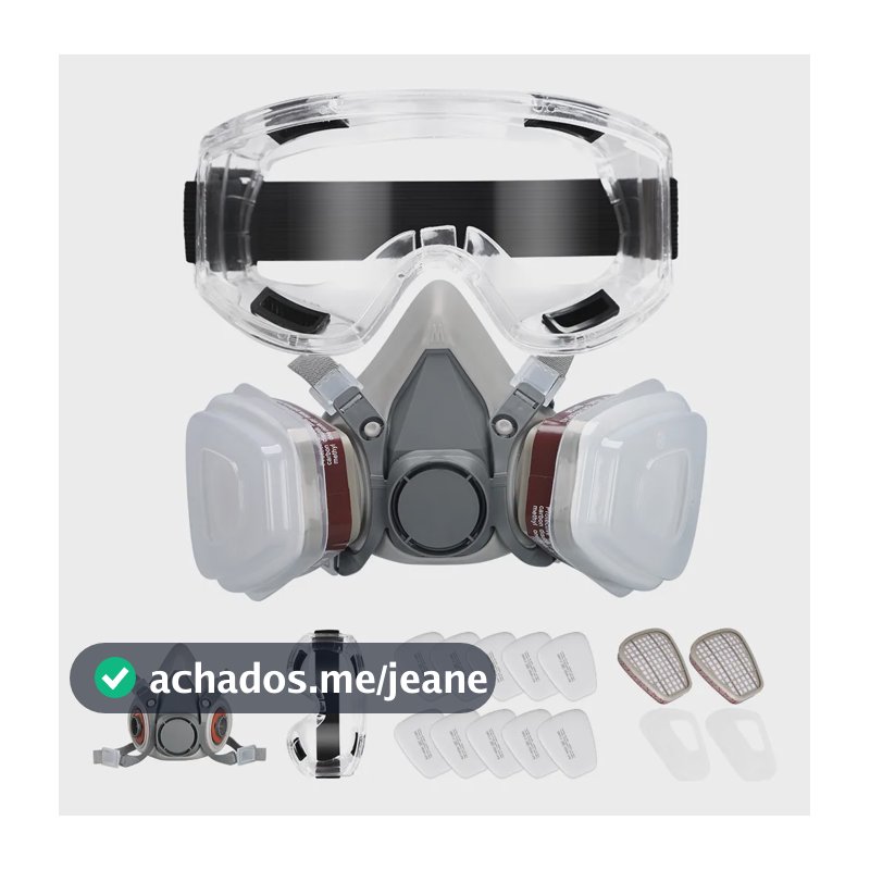 Respirador 3m Máscaras De Gás Viseira Capacete Com Óculos G