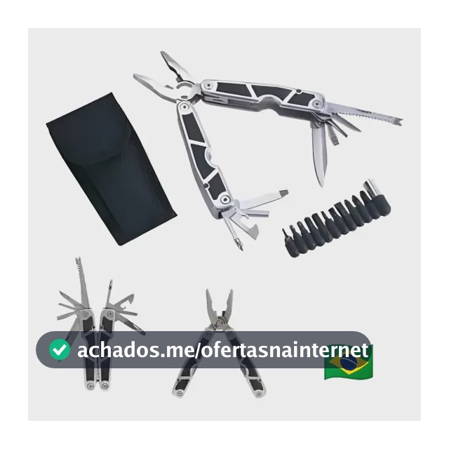 Alicate Multitool Bulldog Stainless Ferramenta Multifunção Manual