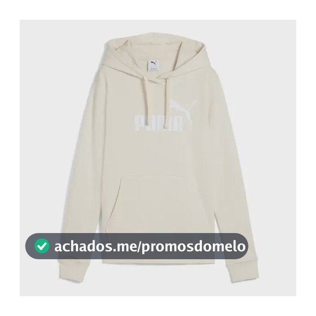 Moletom Feminino Ess No. 1 Logo Hoodie Tr Puma G Alpine Snow Lisa