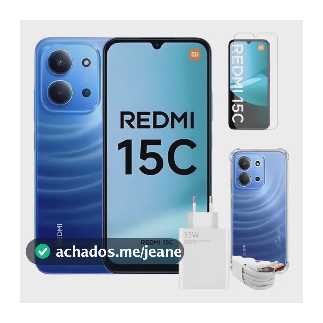 Celular Xiaomi Redmi 15c 256gb 8ram Global Com Nf + Brinde