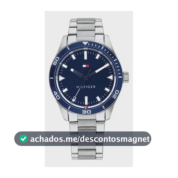 Relógio Tommy Hilfiger Masculino Aço Prateado 1791817