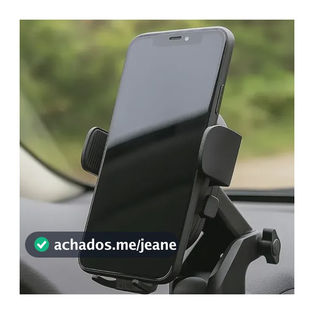 Suporte Veicular Celular Giro 360 Com Trava E Ventosa De Fix Única