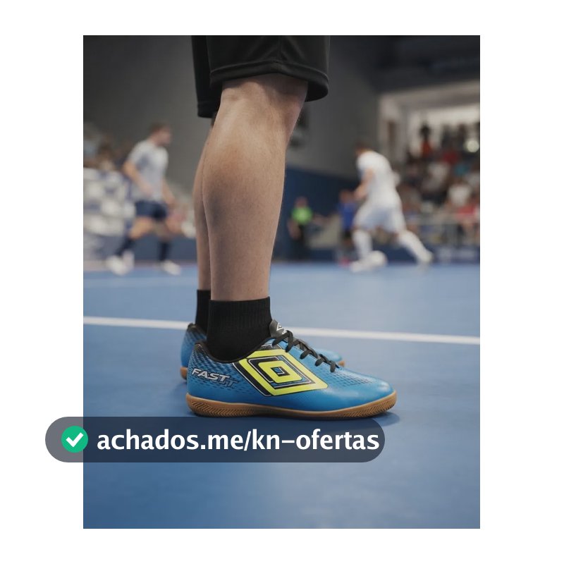 Chuteira Futsal Umbro Fast Ii Futebol Quadra Salão Sintética Cloisonne/preto/limão 40