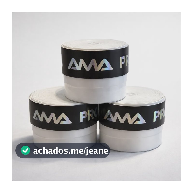 Overgrip Grip Ama Sport Pro Tack 3 Unidades Branco
