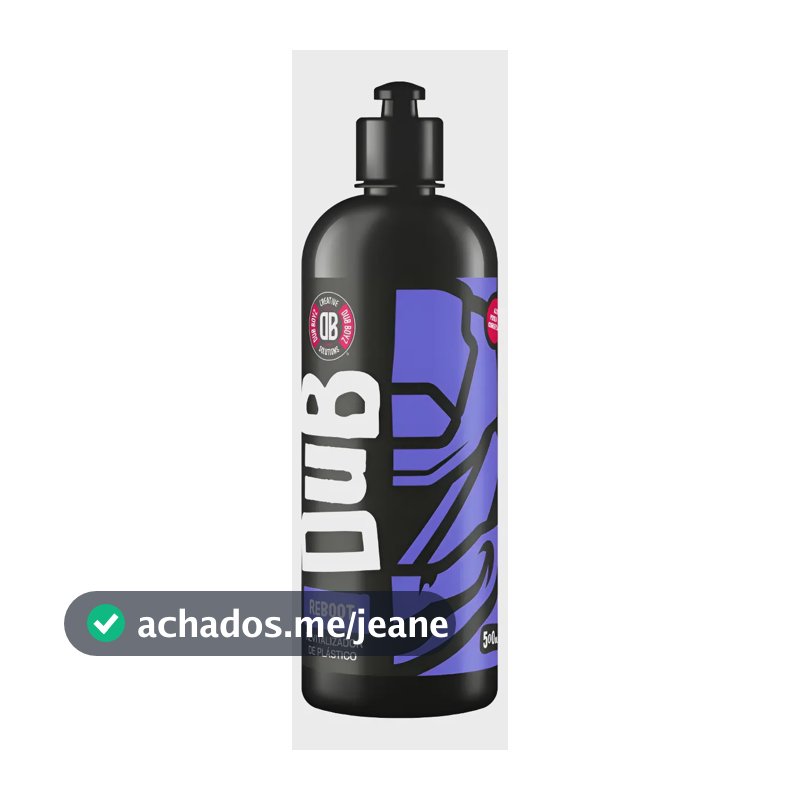 Dub Boyz Reboot Revitalizador Plástico Interno Externo 500ml