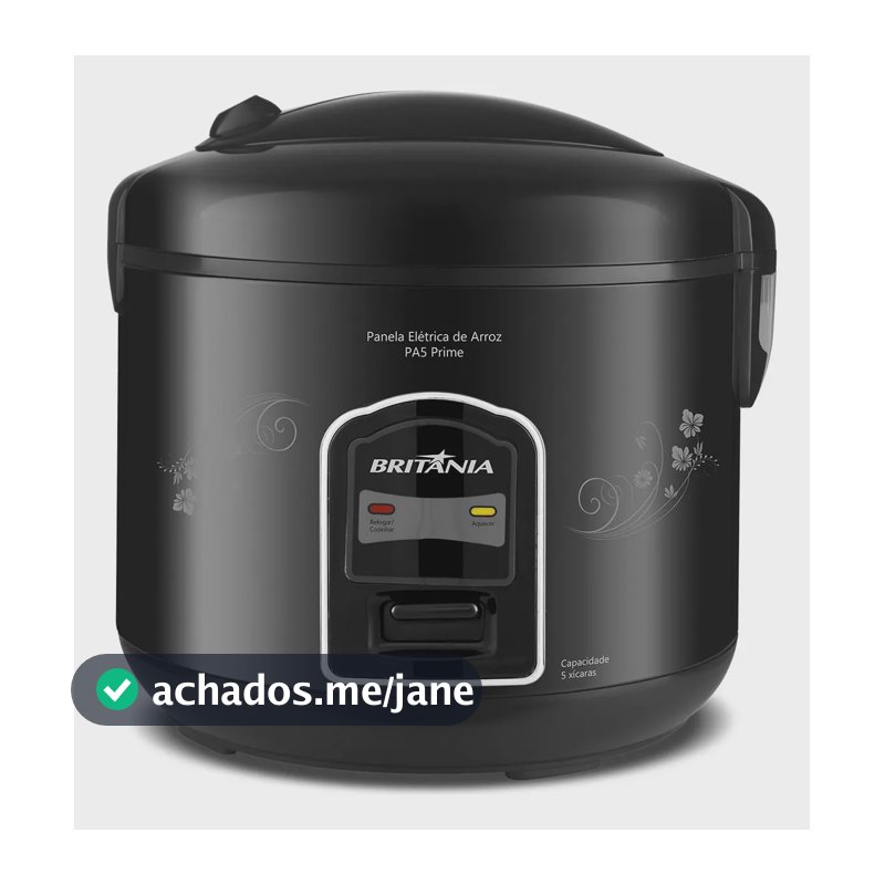 Panela De Arroz Britânia Pa5 Prime Preta