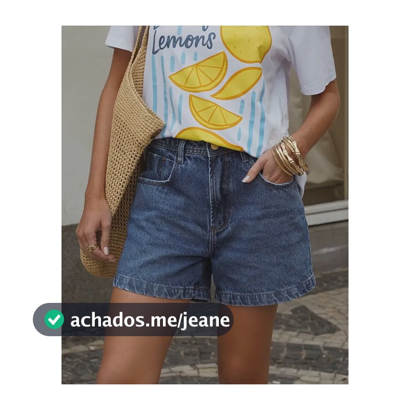 Short Feminino Alcance Shorts Jeans Escuro Mom Destroyer Jeans 42
