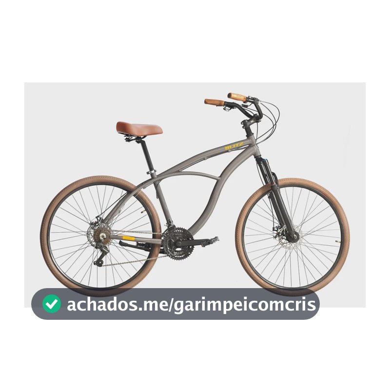 Bicicleta Blitz Terral Aro 29 Alumínio 21v Freios A Disco Cinza 18