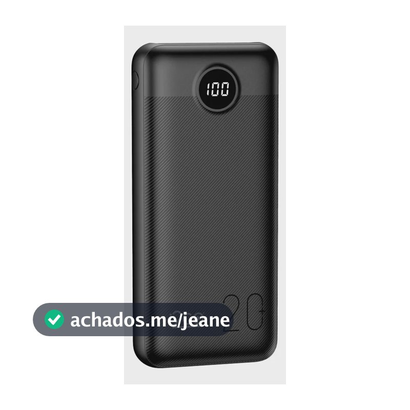 Carregador Portátil Power Bank Turbo i2GO 20000mah 20w Com Display Digital