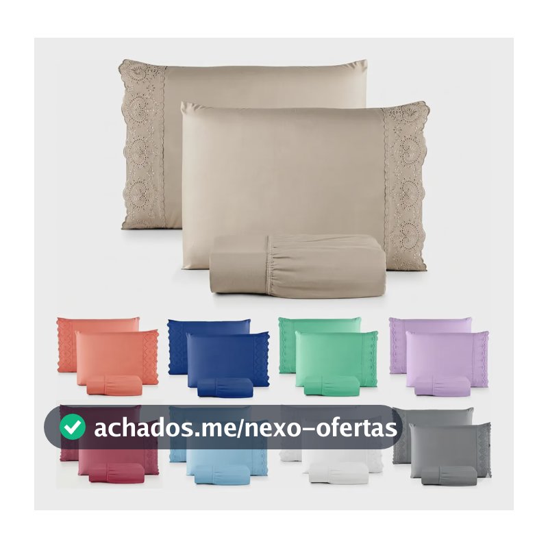 Jogo Lençol Lese Queen 400 Fios Cama Toque Macio Liso Hotel Cáqui