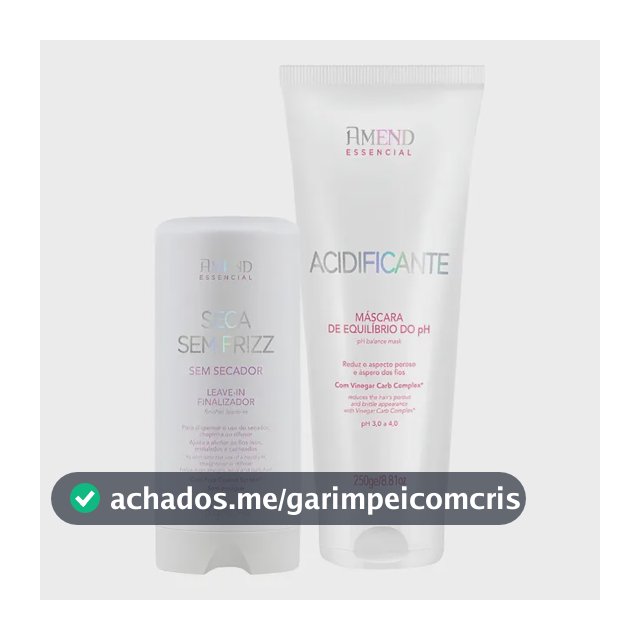 Kit Amend Acidificante Equilíbrio e Leave-in Antifrizz