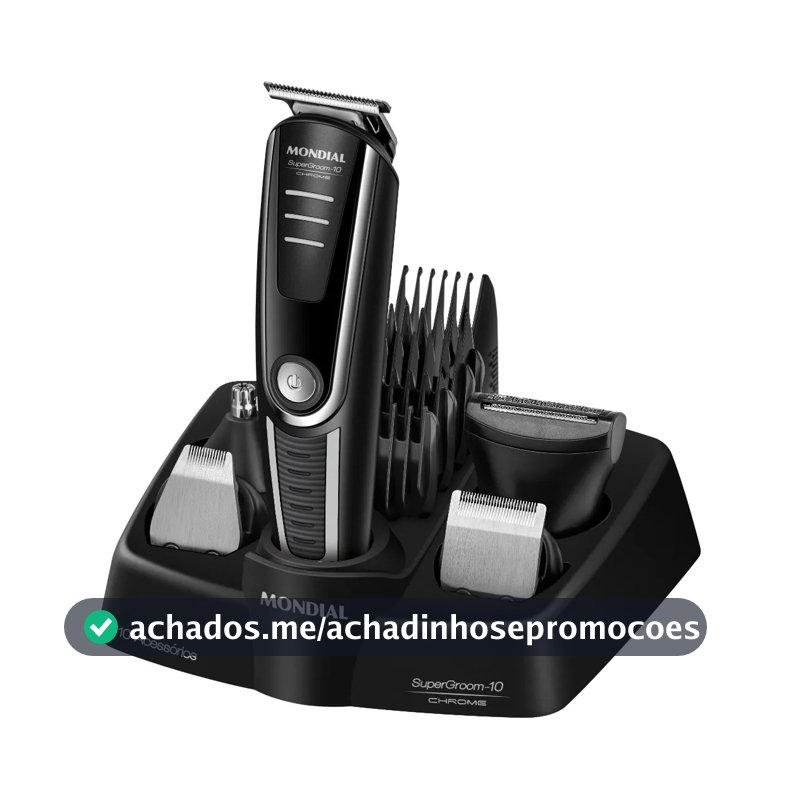 Aparador De Pelos Supergroom-10 Mondial Bivolt Bg-10