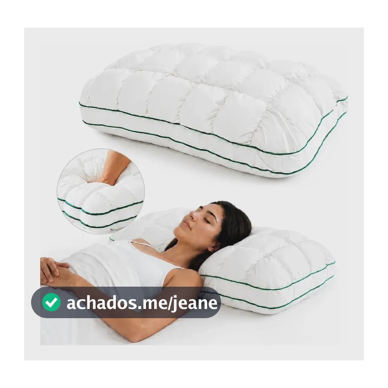Travesseiro 50x70cm Alto Travesseiro Hotelaria Antialérgico Branco