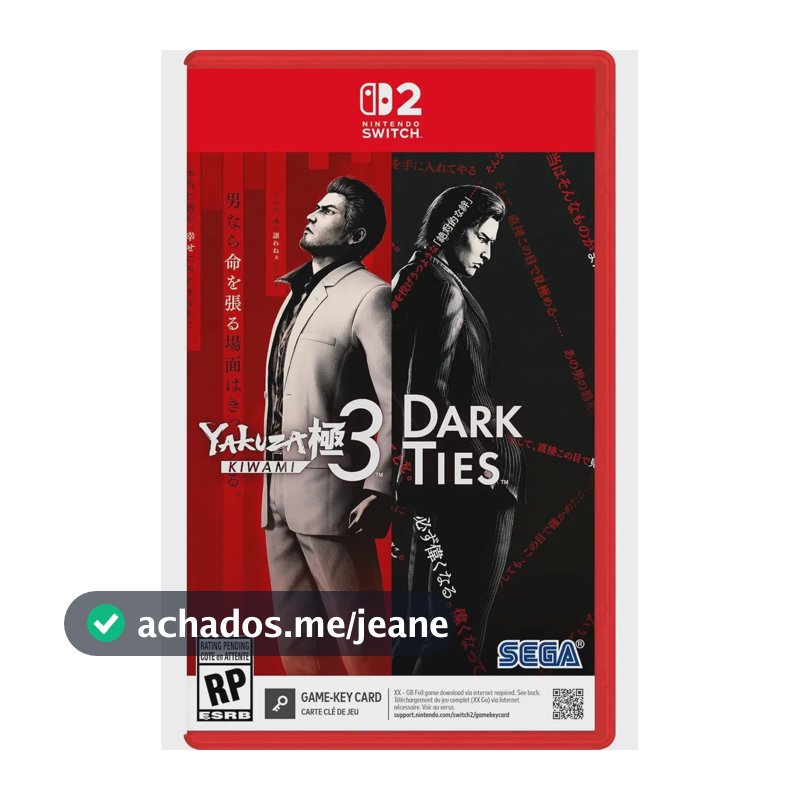 Jogo Yakuza Kiwami 3 & Dark Ties Switch 2