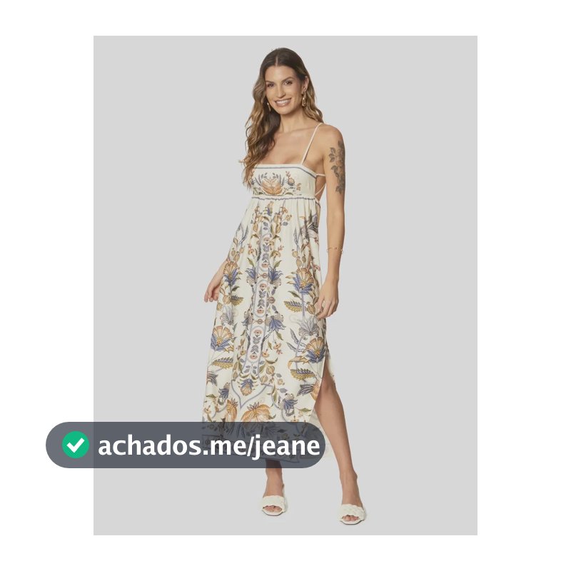 Vestido Cropped Feminino Farm Flor Do Deserto Flor Do Deserto_bg Seda Florido P