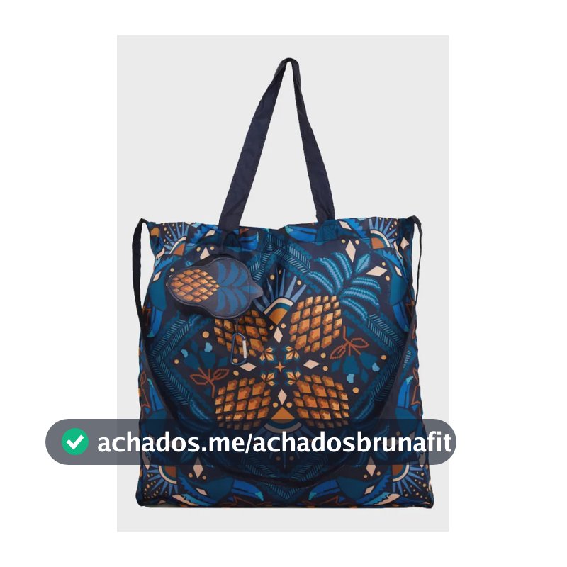 Bolsa Farm Me Leva Lenço Magia Tropical Azul