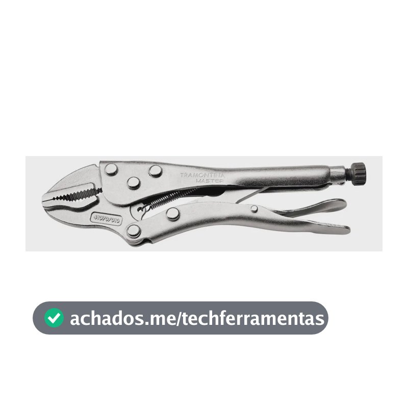Alicate De Pressão 10 Tramontina Com Mordente Triangular Cor Inox