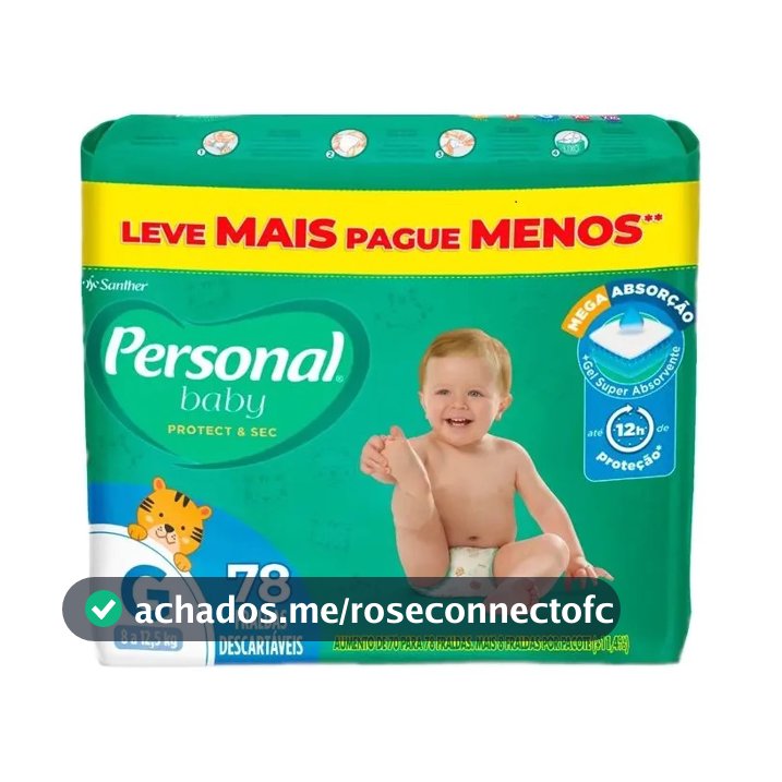 Nova Fralda Personal Protect & Sec Tamanho G 78 Unidades