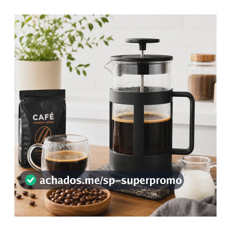 Cafeteira Prensa Francesa De Vidro Borossilicato 600ml Potistore Aço Inox Leite Cremoso Cremeira Capuccino Chá Café Profissional
