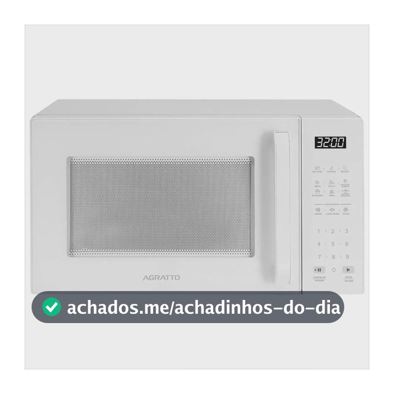 Micro-ondas Branco 32l Multifunções Painel Digital Agratto