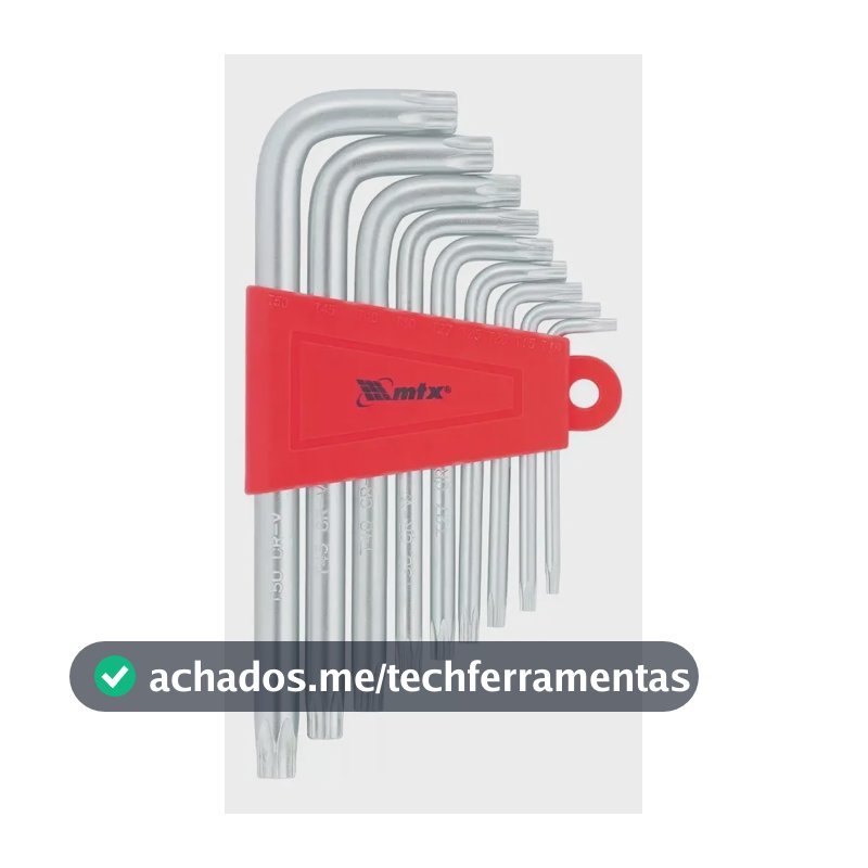 Jogo De Chaves Torx T10 A T50 Crv 9 Pçs 123059