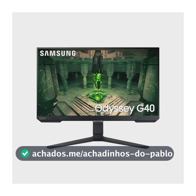 Monitor Gamer Samsung Odyssey G40 27 , 240 Hz, 1ms, Ajuste De Altura, Gsync, Freesync,hdmi, Dp, Fhd, Preto