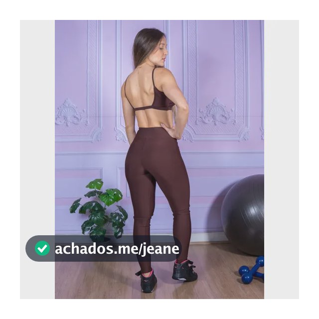 Conjunto Fitness Feminino Legging + Top Alça Aberto
