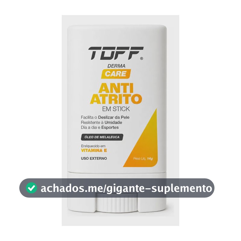 Anti Atrito Stick Toff Melaleuca Para Esportes Zero Assadura Melaleuca