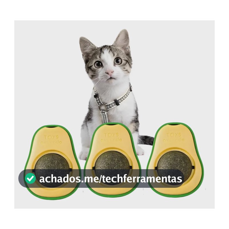 3 Catnip Brinquedo Para Gatos Erva Natural Abacate Verde