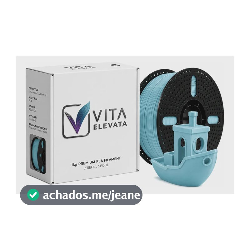 Filamento Pla Premium 1,75mm 1kg Impresso3d - 13 Cores Azul-claro