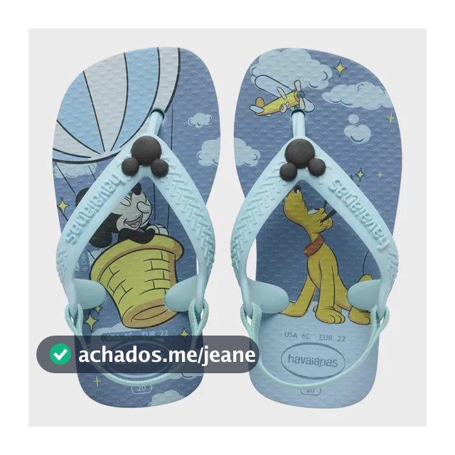 Chinelo Sandálias Havaianas Baby E Disney Bebê Original