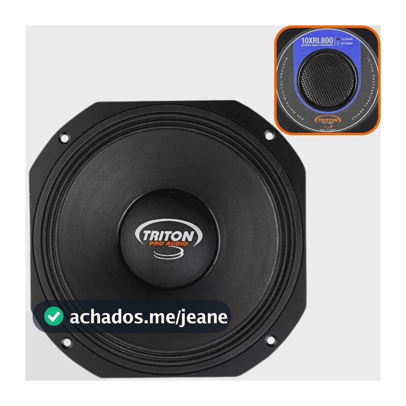 Woofer Triton 10 Polegadas 400w Rms 10-xrl800 8 Ohms 800w