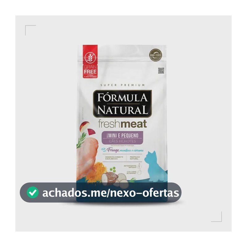 Fórmula Natural Fresh Meat Cão Filhote Mini e Pequeno Cão Filhote 2,5kg