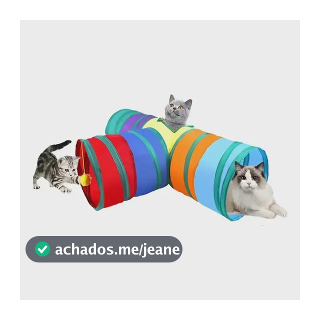Túnel Labirinto Para Gatos Cães Interativo Dobrável Brinquedo Pet Diâmetro 25cm Forma De T