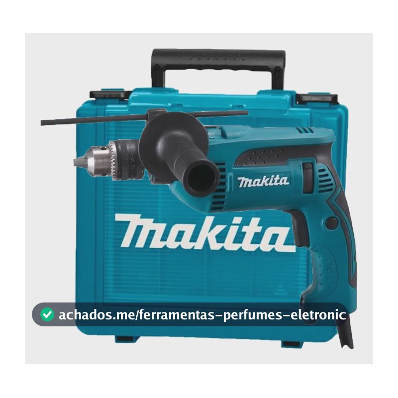 Furadeira De Impacto Hp1640k 1/2 760w C/ Mal. Makita Azul-turquesa