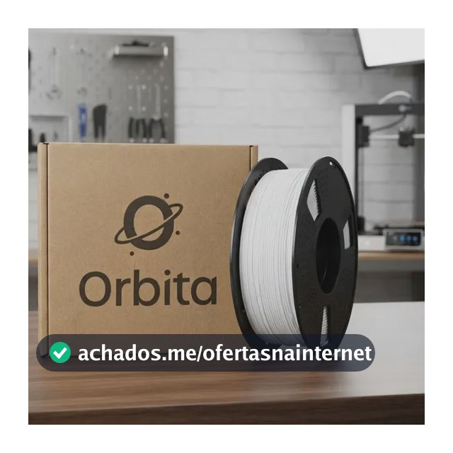 Filamento Pla Para Impressora 3d Orbita 1,75 Mm 1 Kg Branco