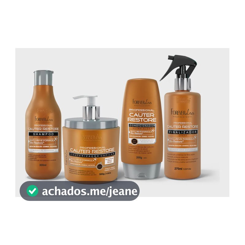 Kit Completo Cauterização Capilar Forever Liss