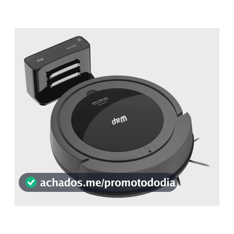 WAP Robô W200 Aspirador Robô 3 em 1 Varre Aspira Passa Pano Bivolt