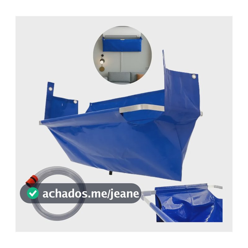 Bolsa Coletora Para Limpeza Ar Condicionado Até 24 Mil Btus Azul