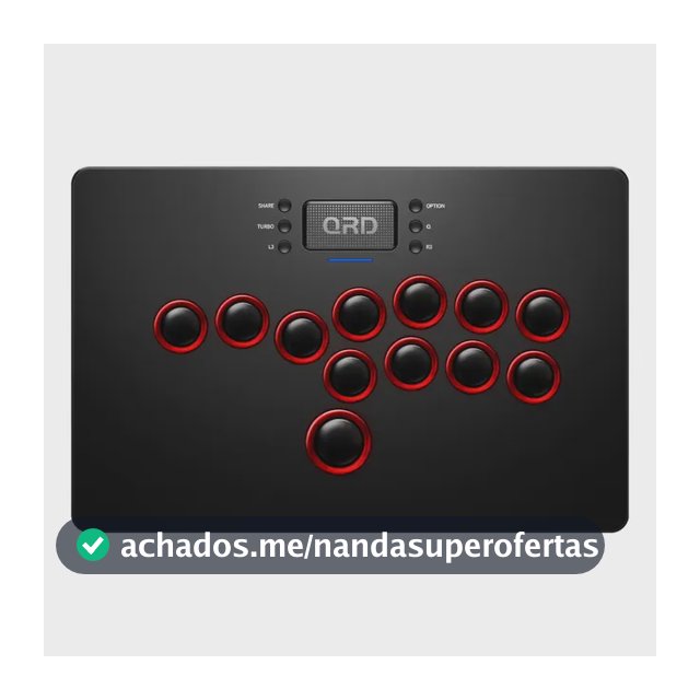 Controle Arcade QRD Maestro S3 Sem Fio PS4 PS3 Switch PC Preto
