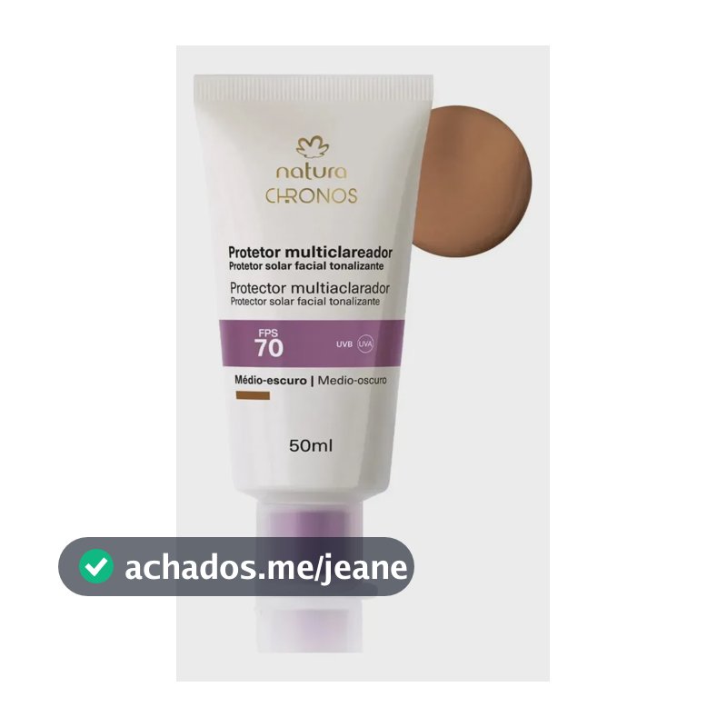 Protetor Clareador FPS 70 Chronos Natura Médio Escuro